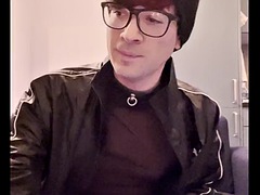 Leie, Grosser schwanz, Blasen, Französisch, Schwul, Handjob, Leder, Ablutschen