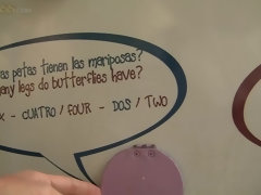 アナル, 茶髪の, ヒール, なめる, 下着, ピアス, ストッキング, おもちゃ