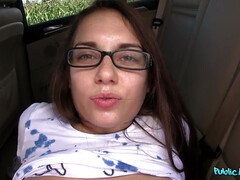 Chica, Verga grande, Tetas grandes, Mamada, Sexo duro, Dinero, Público, Coño