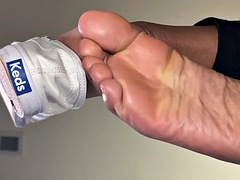 Leie, Schwarz, Schwarz, Füsse, Pov