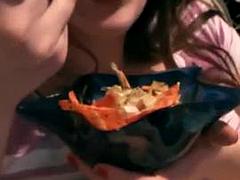 BBW MOM STUFFS HER GIANT BELLY