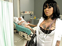 デカ尻, デカチン, デカパイ, ブロンド, フェラチオ, 医者, バック, 淫乱熟女