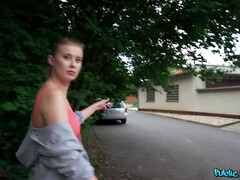 Rubia, Mamada, Linda, Dinero, Pov, Público, Chupando