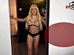 Private swinger party with young amateur couple having an orgy