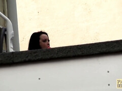 ボンデージ, イギリス人, チン, バック, 服従, ハードコア, 現実, ラフ