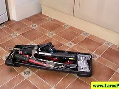 フェラチオ, イギリス人, ゴム, 下着, 熟年, 淫乱熟女, オマンコ, ストッキング