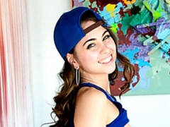 Grote lul, Handbeurt, Likken, Masturbatie, Natuurlijke tieten, Mager, Tiener, Tieten likken