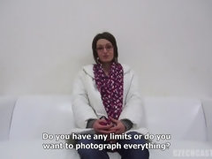 Braunhaarige, Tschechisch, Brille, Hardcore, Dürr