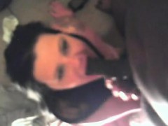 Amateur, Sucer une bite, Brunette brune, Faciale, Interracial, Mère que j'aimerais baiser, Pov