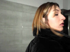 デカ尻, ブーツ, バック, 露出狂, ジーンズ, オマンコ, スペイン人, ストッキング