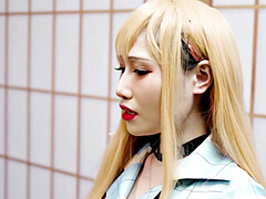 アジア人, デカパイ, フェラチオ, イく瞬間, チン, なめる, オマンコ, 剃毛