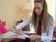 Thin, slender, deep throat