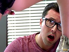 Pijpbeurt, Sperma shot, Moeder die ik wil neuken, Natuurlijke tieten, Kut duiken, Tiener, Trio