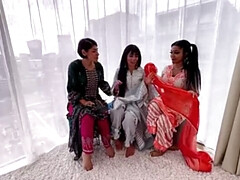 Sahara Knite Takes BBC in Hot Asian Threesome with Yasmina Khan & Aaliyah Yasin - Rough Interracial Sex
