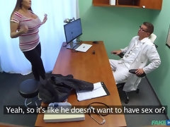 フェラチオ, 浮気者, カップル, 医者, 看護婦, オフィス, オッパイの, ユニフォーム