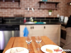 Anaal, Kont, Sperma shot, Hondjeshouding, Frans, Hd, Keuken, Tatoeage