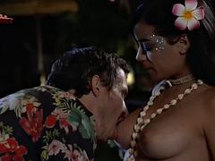 デカパイ, ラティーナ, なめる, ソフトコア, オッパイの