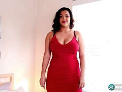 Milan & Ashlyn Peaks go wild with tit fucking and cum swallowing