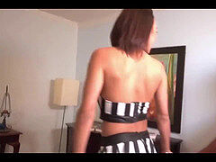 Three Guys For big-boobed black nymph