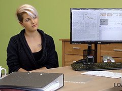 面接, ブロンド, フェラチオ, 巨乳な, Hd, お金, 義母, フェラする