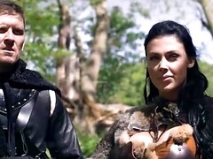 お尻, 美女, デカパイ, 茶髪の, 口内発射, イマラチオ, チン, フェラする
