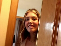 19 year old hottie gets fucked by big Indian dick