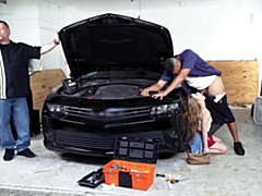 Grosser schwanz, Blondine, Blasen, Hardcore, Latina, Öffentlich, Realität, Uniform