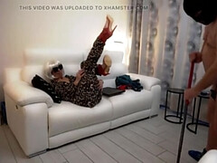 Travestiet, Vies praten, Frans, Huisgemaakt, Vernedering, Man, Meesteres, Orgasme