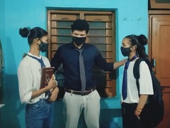 18, 彼氏, カップル, 言葉責め, 彼女, インド人, ロシア人, 三人