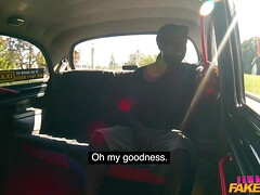 Horny Driver Hungry For Big Black Cock - Princess Jas seduces her black client in interracial taxi car episode