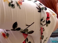 Americano, Tetas grandes, Mamada, Sexo duro, Dinero, Al aire libre, Pelirrojo, Tetas