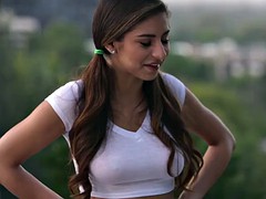 Nana, Gros seins, Brunette brune, Couple, Embrassement, Lesbienne