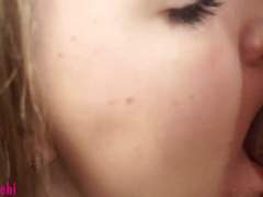 Enthousiasteling, Pijpbeurt, Bruinharig, Sperma shot, Lul, Hd, Russisch, Zuigen