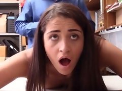 shoplifter young girl loses it to a hotness mall cop