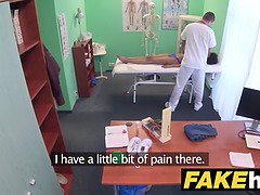 Voyeur doctor fucks hidden Brazilian teen in fake hospital