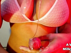 Grote mammen, Bruinharig, Sperma shot, Extreem, Handbeurt, Hd, Reusachtig, Tieten likken