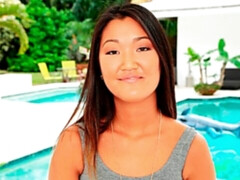 Small-tit chick Amy Parks is enjoying hardcore interracial sex
