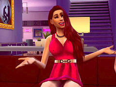 Niñera, Culo grande, Lesbiana, Pelirrojo, Tatuaje