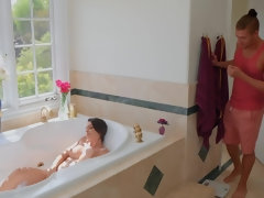 美女, フェラチオ, 茶髪の, 巨乳な, Hd, キッチン, ラティーナ, 馬乗り