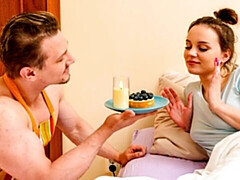 Gros seins, Doigter, Embrassement, Léchez, Lingerie, Chatte, Rasée, Dénudage