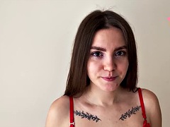 Amateur, Sucer une bite, Tir de sperme, Hard, Lingerie, Maigrichonne, Adolescente, Jouets
