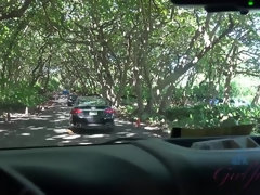 Amateur, Plage, Faciale, Doigter, Petite amie, Orgasme, Public, Mouillée