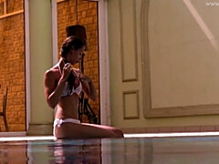 Culo, Morena, Hembra, Hd, Piscina, Ruso, Hermanas, Adolescente