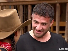 アナル, ブロンド, Hd, 下着, 淫乱熟女, ストッキング, タトゥー, 三人