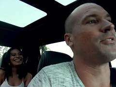 Américain, Cul, Noire, Sucer une bite, Voiture, Queue, Petite femme, Rasée