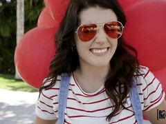 Americano, Dormitorio, Rubia, Mamada, Al aire libre, Coño, Nalgadas, Trio