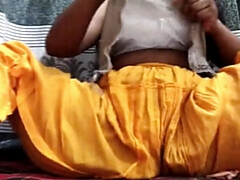 素人, カップル, インド人, 母乳, 一人, ティーン, オッパイの, 妻