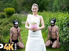 Blondine, Kleid, Fetisch, Hardcore, Hd, Strümpfe, Hochzeit, Bizarr