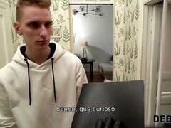 18 jaar, Enthousiasteling, Bruinharig, Man die toekijkt, Hd, Huisgemaakt, Ruw, Russisch