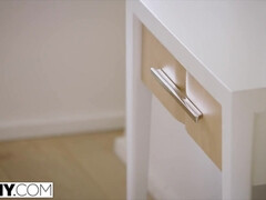 Anal, Sucer une bite, Queue, Léchez, Chatte, Chevaucher, Rasée, Jarretelles